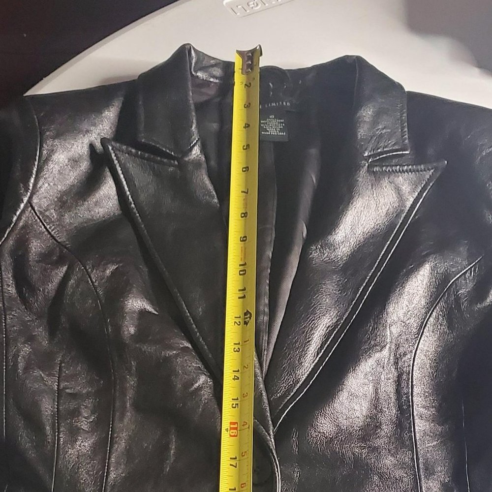 The Limited Brand vintage Y2K 90s leather blazer - Picture 10 of 15